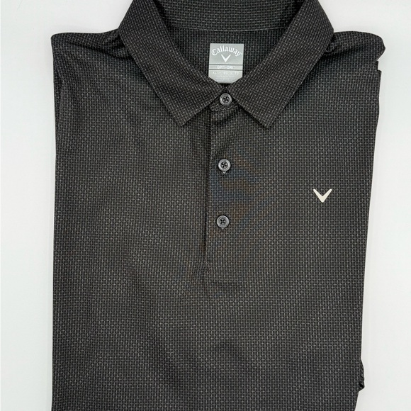 Callaway Men's OptiDri Black Golf Performance Polo Shirt - Picture 2 of 7